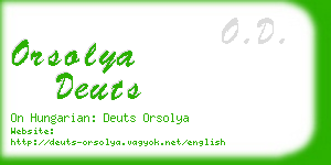 orsolya deuts business card